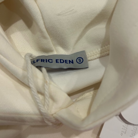 NWT Aelfric eden pink star hoodie white sweatshirt embroidered small oversized - Picture 4 of 4